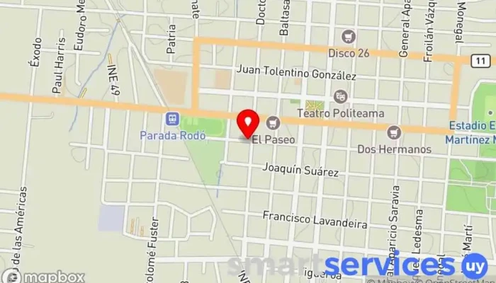 mapa de Travel Express Agencia de viajes de buceo en Canelones