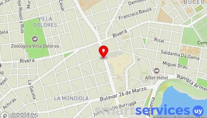 mapa de TravelOz Agencia de viajes en Montevideo