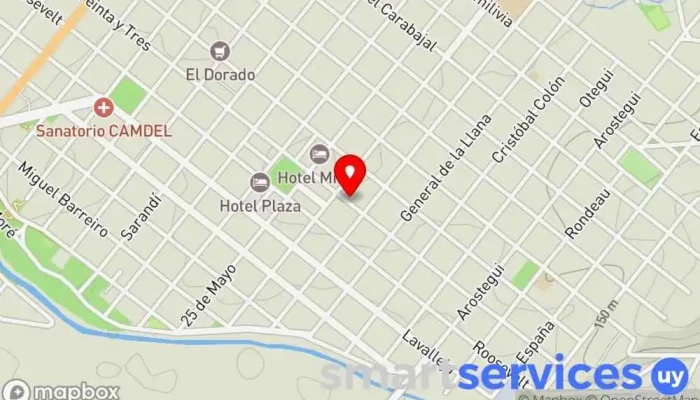 mapa de Valentino Rodríguez Corredor de Seguros Corredor de seguros, Abogado en Minas