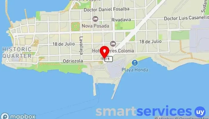 mapa de Viaggio Aparcamiento, Agencia de alquiler de autocaravanas en Col. del Sacramento