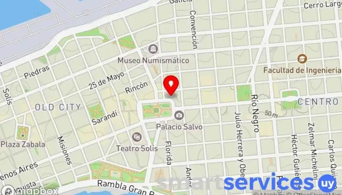 mapa de viajofeliz.com Agencia de viajes en Montevideo