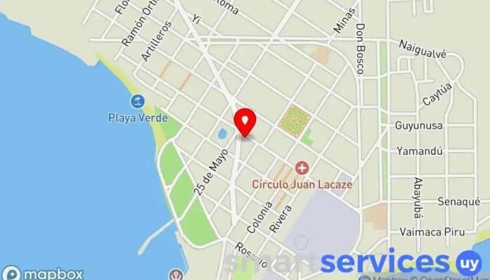 mapa de Vida Servicio de Compañía - Filial Juan Lacaze Oficinas de empresa en Juan L. Lacaze