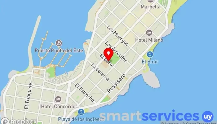 mapa de Villalba Propiedades Agencia inmobiliaria en Punta del Este