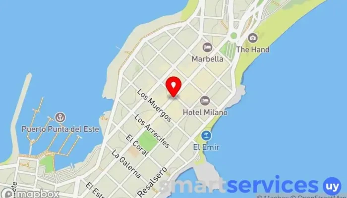 mapa de Vuela para ti Agencia de viajes en Punta del Este