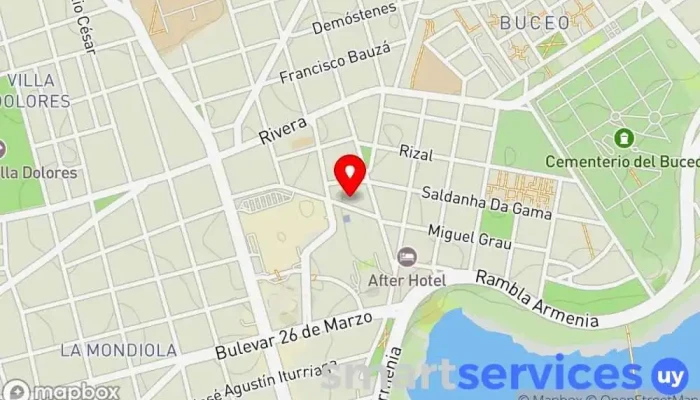 mapa de We Travel Agencia de viajes en Montevideo