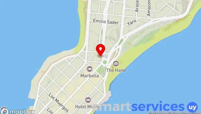mapa de www.URUBUS.com.uy Agencia de viajes en Punta del Este