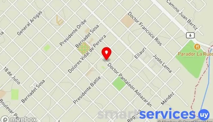 mapa de Ya no es taxi Parada de taxis en Sarandí del Yí