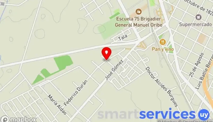 mapa de Yicar servicios grúa  en Durazno